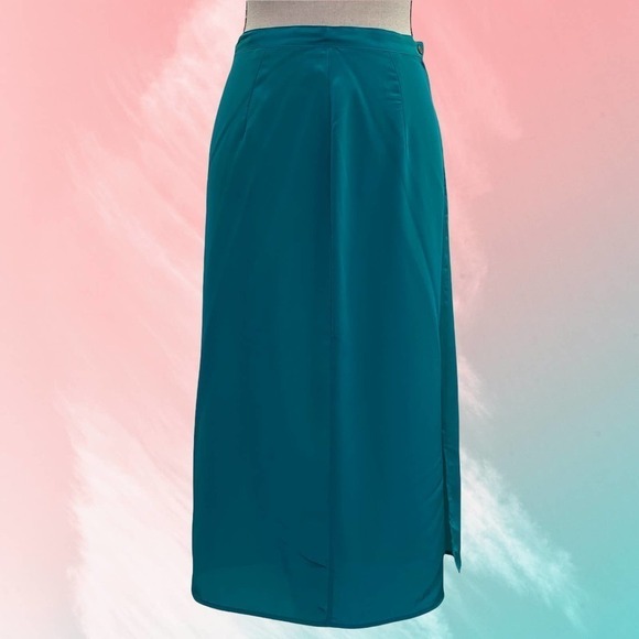 ROLLING Hills in Pacifica Teal Pencil Maxi Skirt - Picture 11 of 12